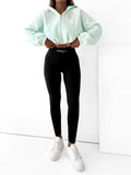 "Legginsy Bella haft czarne – LUNIChic BY P"