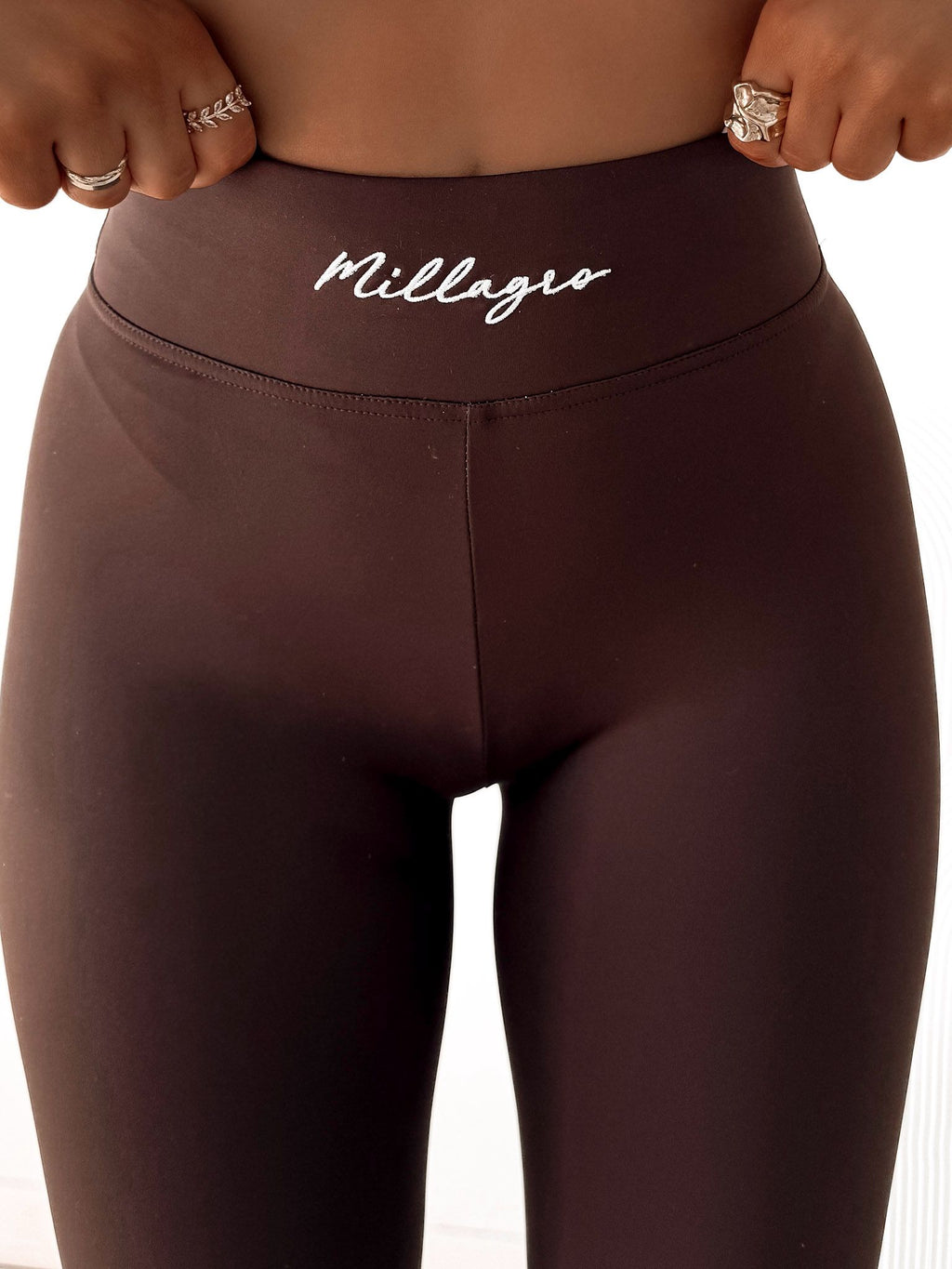 "Legginsy Bella haft czekoladowe – LUNIChic BY P"